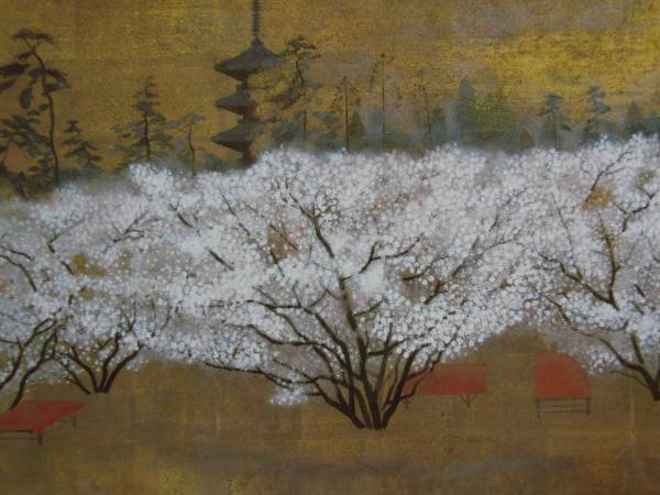 Takashi Asada, Omuro Sakura, From a rare collection of large-format artworks, Beauty products, New frame and framing included, free shipping, Kyoto, Painting, Oil painting, Nature, Landscape painting