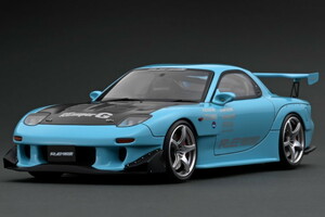 イグニッション 1/43 マツダ RX-7 FD3S RE雨宮 ライトブルー Ignition 1:43 MAZDA RX-7 (FD3S) RE Amemiya Light Blue IG2231サイン付