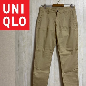 UNIQLO★ユニクロ★テパードクロップドチノ★サイズW64　2215-88