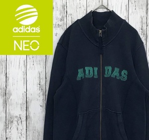 adidas NEO★アディダス ネオ★メンズ コットン フルジップ スウェット ブルゾン★サイズM　118-17