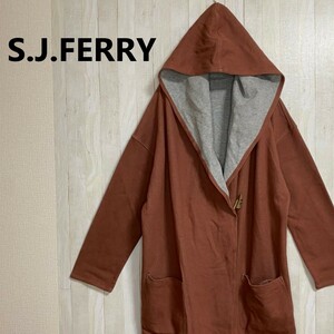 S.J ferry★ジェイフェリー★フーデッド リバーシブル コート★サイズM　1230-17