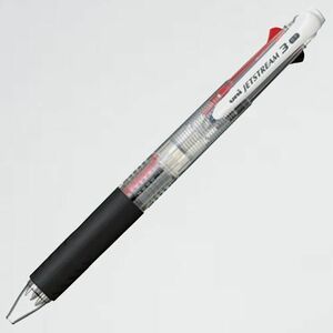 新品 好評 3色ボ-ルペン 三菱鉛筆 W-JW SXE340007.T 透明 ジェットストリ-ム 0.7