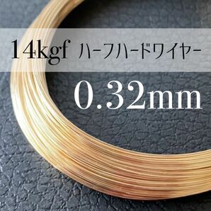 【A5】14kgf ハーフハードワイヤー 0.32mm 28G 100cm