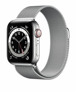 Apple Watch アップルウォッチバンド ステンレススチール　ステンレス磁気留め金 42/44/45mm 金属ベルト　Series234567SE対応　シルバー