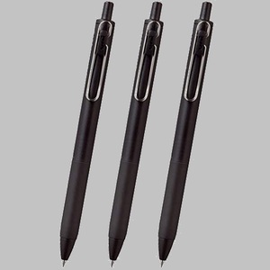 新品未使用 ゲルインクボ-ルペン 三菱鉛筆 K-3C 黒軸 3本セット uni-ball one ユニボ-ル ワン 0.5mm 黒