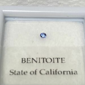【希少宝石】アメリカ、カリフォルニア州産ベニトアイトのルース 