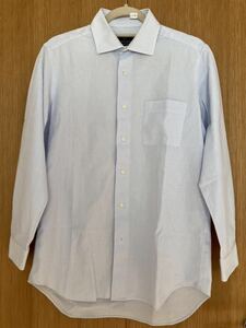 訳あり LANVIN ランバン メッシュシャツ メンズ サイズ50 日本製 ワイシャツ ★ E518