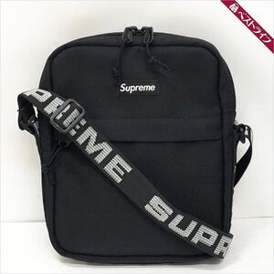 1円 美品 Supreme シュプリーム 18SS ショルダーバッグ Shoulder Bag ボックスロゴ ナイロン 黒系【001】