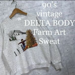 90's vintage DELTA BODY Farm Art Sweat