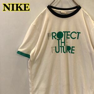 NIKE ナイキ 半袖Tシャツ　プリントTシャツ　白　レディース Lサイズ　【AY0161】