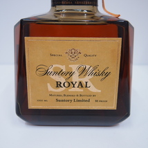 L19727D4K SUNTORY WHISKY ROYAL サントリーローヤル SR 国産 ウイスキー 山崎表記 1000ml 43％ 古酒 未開栓_画像2