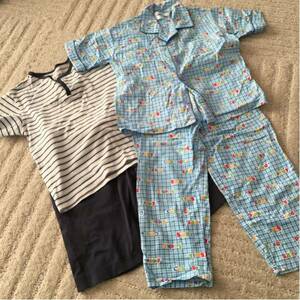  free postage [ pyjamas 2 point set ]110cm summer thing man Uniqlo .jampeels