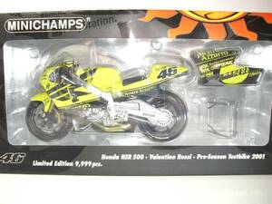 # limitation 9999pcs. PMA 1/12 2001 Honda NSR500 V. Rossi pre season test 