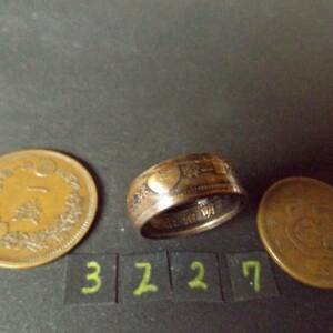 15 number ko Yinling g dragon 1 sen copper coin hand made ring free shipping (3227).. sticker . country self .. asahi day outline of the sun 