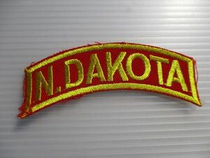 米軍 US ARMY 『N.DAKOTA』ダコタ タブ ワッペン パッチ USA