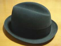 フェドラ 中折れ ハット 7 55cm チャコールグレー こげ茶 焦げ茶 カラー 19 3 4 5 0's スタイル 年 代 Wallachs Town Fedora Hat vintage_画像2