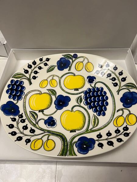 アラビア パラティッシ オーバルプレート ARABIA イエロー オーバル Paratiisi サービングプラター36cm