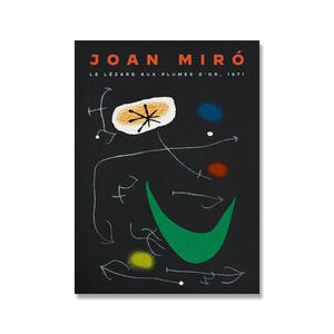 ジョアンミロ Joan miro ポスター 70x50cm 北欧 グッズ 絵画 絵 抽象 おしゃれ 雑貨 インテリア キャンバス フォト アート 45