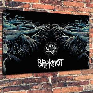 Slipknot スリップノット 高級 キャンバス アート パネル ポスター A１ 海外 雑貨 グッズ メタル ロックバンド 写真 雑貨 インテリア