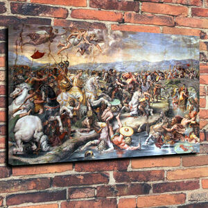 Art hand Auction Battle of the Milvian Bridge High-end canvas art panel poster A1 Overseas goods Paintings Goods Roman Empire Rome Roman Emperor Milvian Bridge, Printed materials, Poster, others