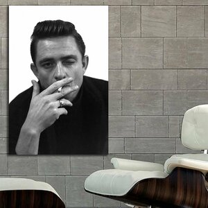 ジョニー・キャッシュ Johnny Cash 特大 ポスター 150x100cm 海外 ロック アート インテリア グッズ 写真 雑貨 絵 フォト 大 おしゃれ 6