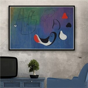 ジョアンミロ Joan miro ポスター 70x50cm 北欧 グッズ 絵画 絵 抽象 おしゃれ 雑貨 インテリア キャンバス フォト アート 18