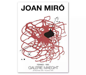 ジョアンミロ Joan miro ポスター 70x50cm 北欧 グッズ 絵画 絵 抽象 おしゃれ 雑貨 インテリア キャンバス フォト アート 48