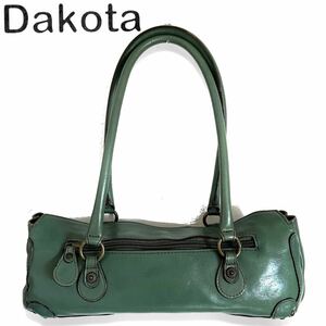 【送料無料】Dakota ダコタ　グリーン　緑　金具　ハンドバッグ　トートバッグ レザー　レディース　カバン