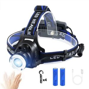 LEDヘッドライト usb充電式 LEDヘッドランプ アウトドア用ヘッドライト