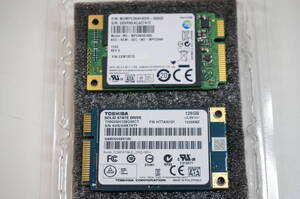 ★送料込み★M-Sata SSD TOSHIBA 128GB SAMSUNG 64GB 2枚セット