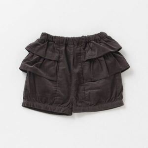  new goods unused tag attaching!petit main*pti my n* side frill corduroy short pants * charcoal 90cm*a pre re cool *