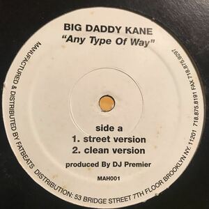 Big Daddy Kane / Any Type Of Way US盤 Dj Premier