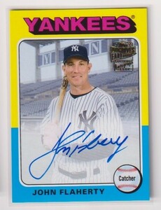 2021 Topps John Flaherty Yankees Autograph card