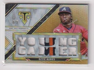 2021 Topps Triple Threads Ozzie Albies Patch card #3/9