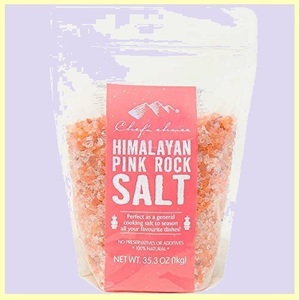 ☆★タイムセール★☆ BRC認証ヒマラヤ岩塩 シェフズチョイス Q-7P Salt (1:ロックタイプ(ミル用)) 1kg Himalayan Pink