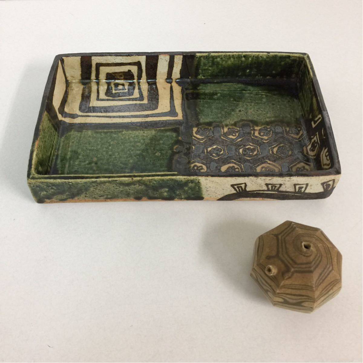 送料無料・名入れ彫刻 【瀬戸焼窯】完品 水差し 茶道具 珍しい逸品