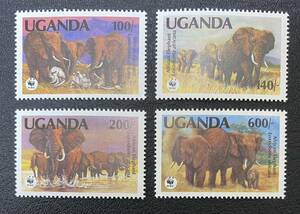 u gun da Africa elephant .WWF world nature protection fund 4 kind . unused NH