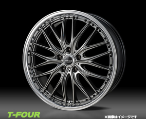 モンツァジャパン ワーウィック ディープランド 1台分(19×8J 5-114 INSET45)ニッサン エルグランド 52系(ブラック)