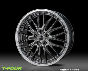 モンツァジャパン ワーウィック ディープランド アルミホイール4本 1台分(18×7J 5-100 INSET50)スバル レガシィB4 BL5 BLE(ブラック)