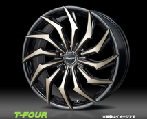 モンツァジャパン ワーウィック ハーベル アルミホイール4本 1台分(18×7J 5-114 INSET53)ホンダ ステップワゴン RG系(ブラック)_画像2