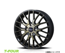 モンツァジャパン ワーウィック エンプレスメッシュ 1台分(16×5J 4-100 INSET45)ワゴンRスティングレー MH34S MH44S(ブラッククリア)_画像1