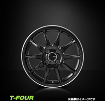 モンツァジャパン JPスタイルR10 アルミホイール4本 1台分(14×4.5J 4-100 INSET45)ミツビシ ekワゴン B3♯W(パールブラック)_画像2