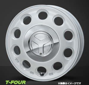 モンツァジャパン ピエディーノ 1台分(14×4.5J 4-100 INSET45)ダイハツ アトレーワゴン S320 330G S321 331G(ホワイト)