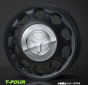 モンツァジャパン ピエディーノ アルミホイール4本 1台分(15×4.5J 4-100 INSET45)ニッサン デイズ B21W(ブラック)