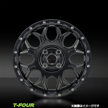 モンツァジャパン ハイブロック ジェラード 1台分(15×4.5J 4-100 INSET45)スズキ ワゴンRスティングレー MH34S MH44S(ブラック)_画像2