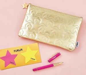 即決★FURLA フルラ ゴールド スター柄 マルチケース＆ボールペン sweet 付録 新品未開封品★送198