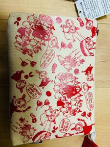 ムーミンポーチ赤(新品未使用)