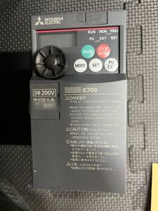 未使用!三菱電機 FR-E720-0.4K インバーター