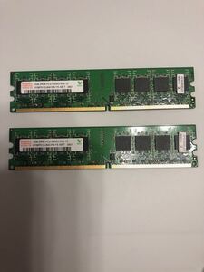 hynix 1GB 2Rx8 PC2-5300U 2枚