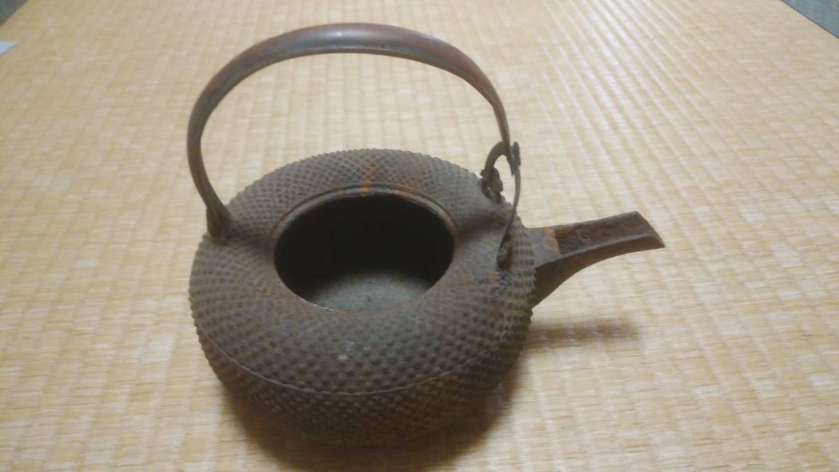 瑞】南部 南盛堂造 霰文富士形 鉄瓶 | JChere雅虎拍卖代购